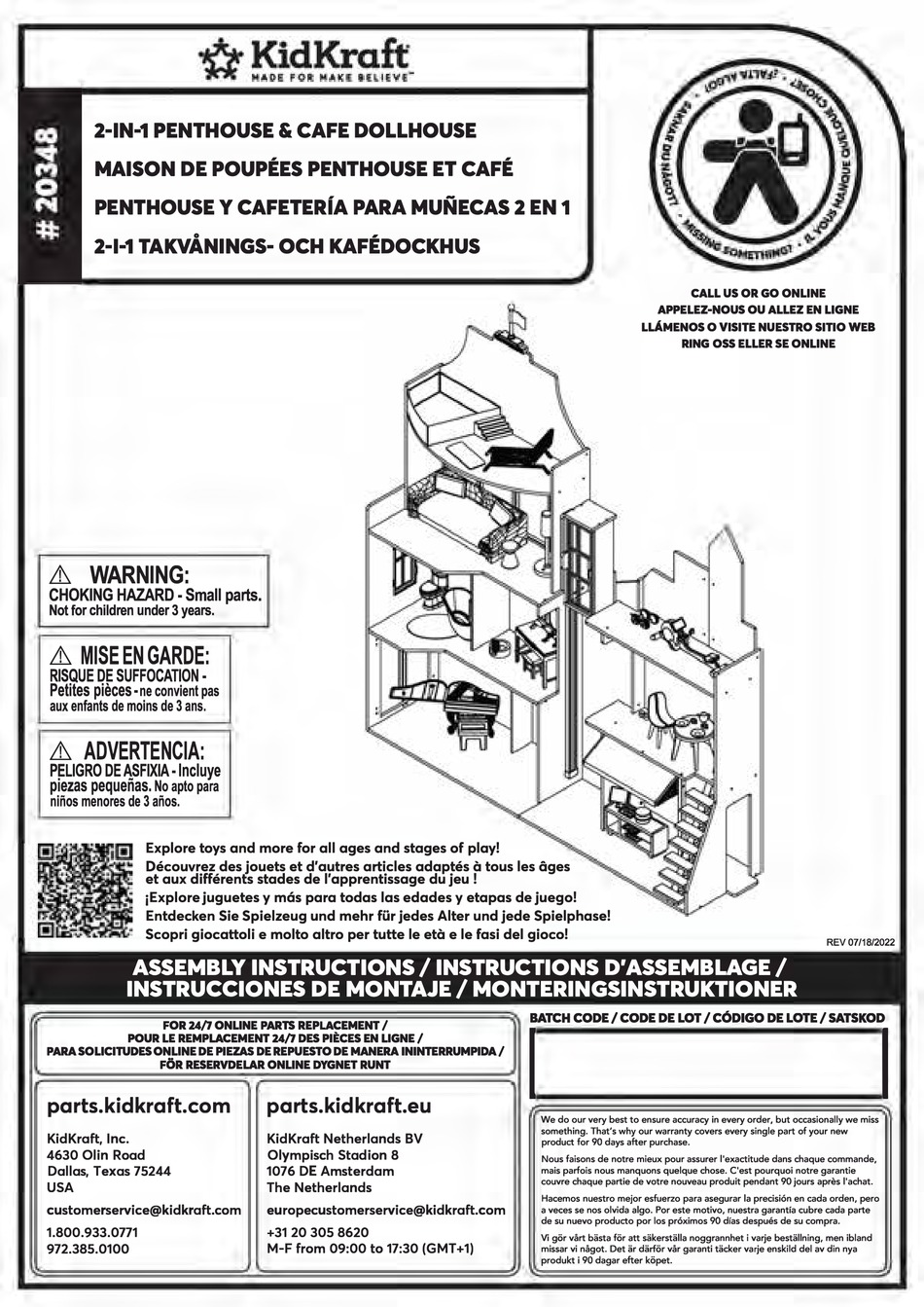 KIDKRAFT 20348 ASSEMBLY INSTRUCTIONS MANUAL Pdf Download | ManualsLib