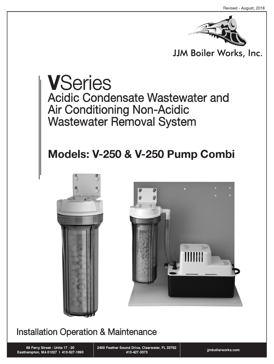 JJM BOILER WORKS V SERIES INSTALLATION OPERATION & MAINTENANCE Pdf