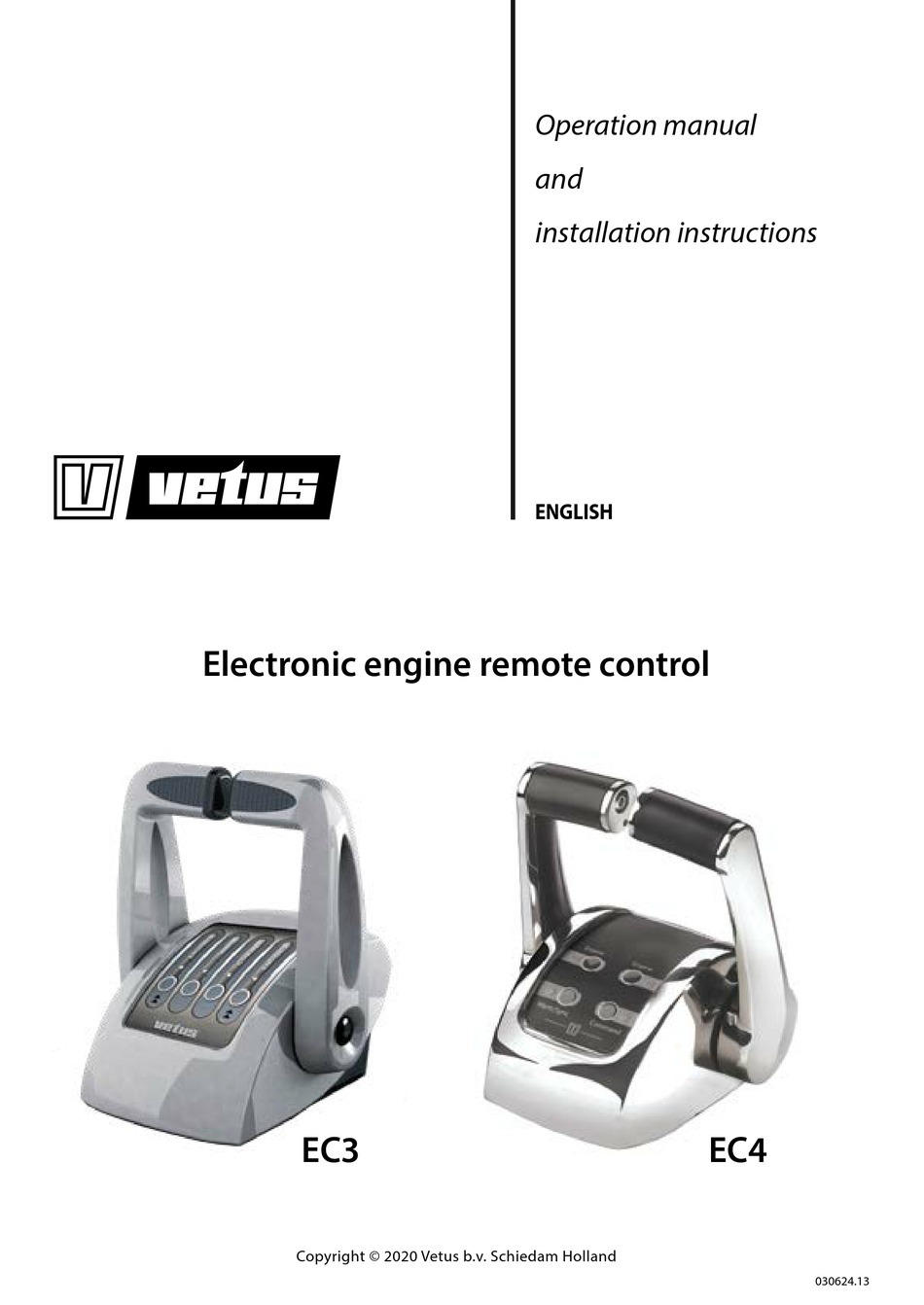 VETUS EC3 OPERATION MANUAL AND INSTALLATION INSTRUCTIONS Pdf Download