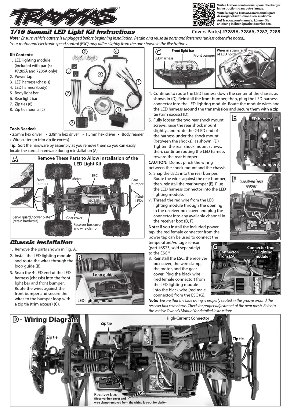 TRAXXAS 7285A INSTRUCTIONS Pdf Download ManualsLib