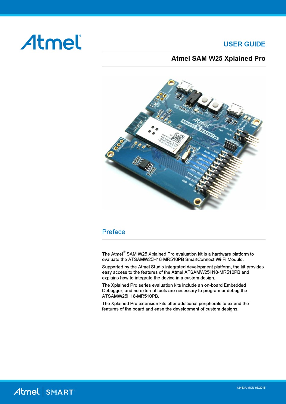 ATMEL SAM W25 XPLAINED PRO USER MANUAL Pdf Download ManualsLib