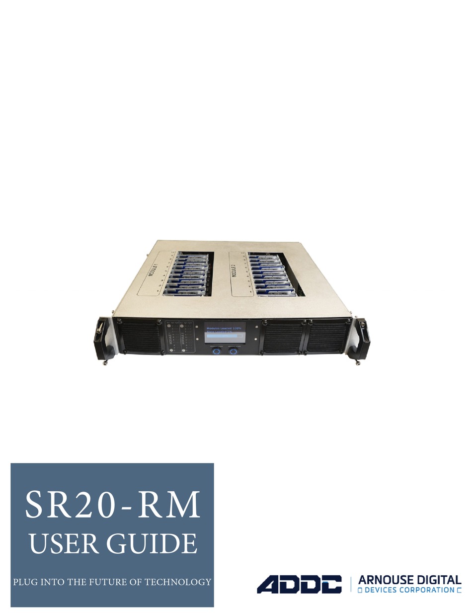 ADDC SR20RM USER MANUAL Pdf Download ManualsLib