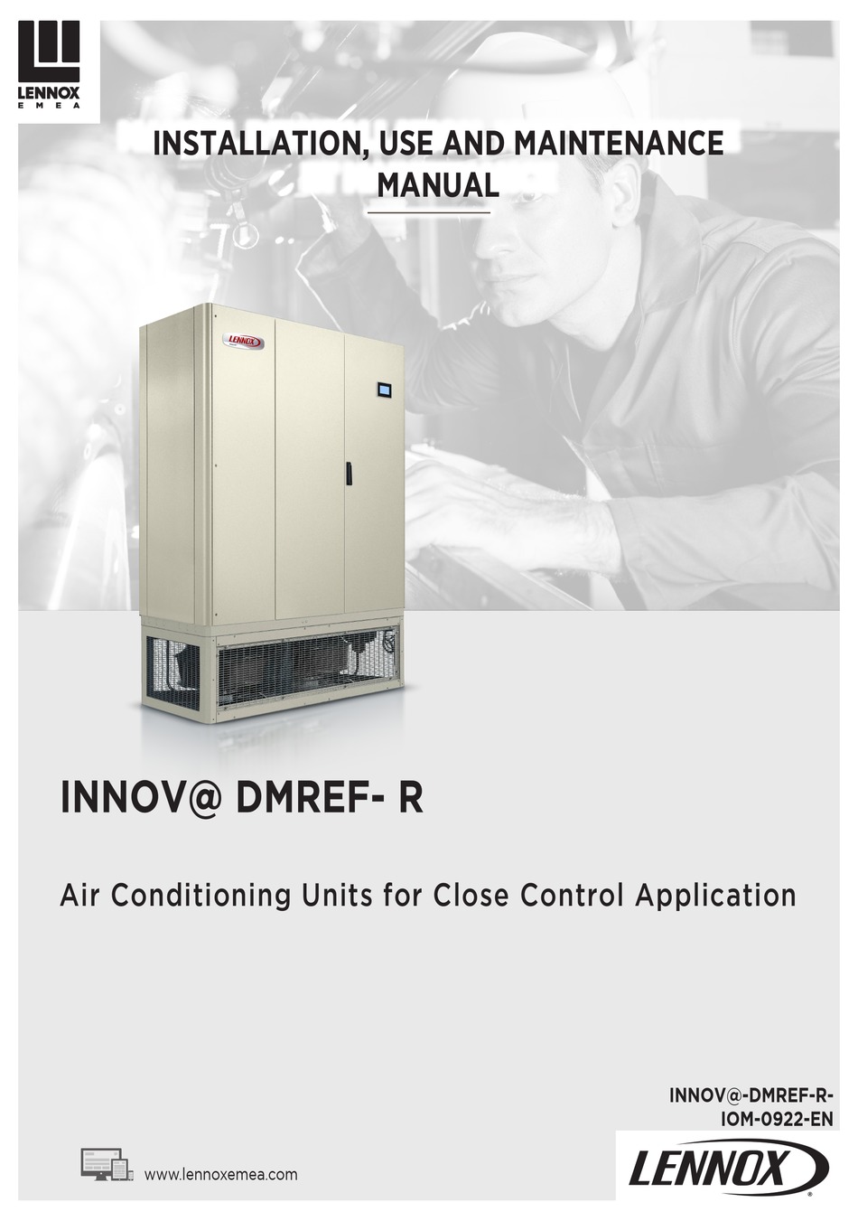 LENNOX EMEA INNOV DMREF- R INSTRUCTIONS FOR INSTALLATION, USE AND ...