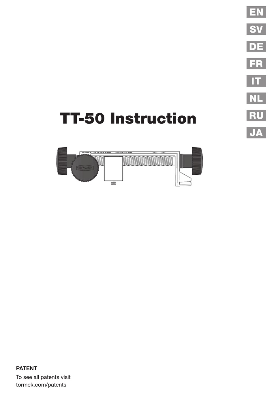 TORMEK TT50 INSTRUCTION MANUAL Pdf Download ManualsLib