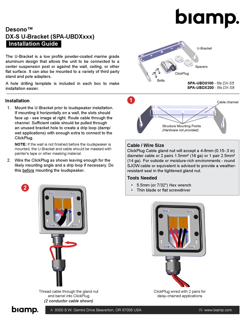 BIAMP DESONO DX-S INSTALLATION MANUAL Pdf Download | ManualsLib