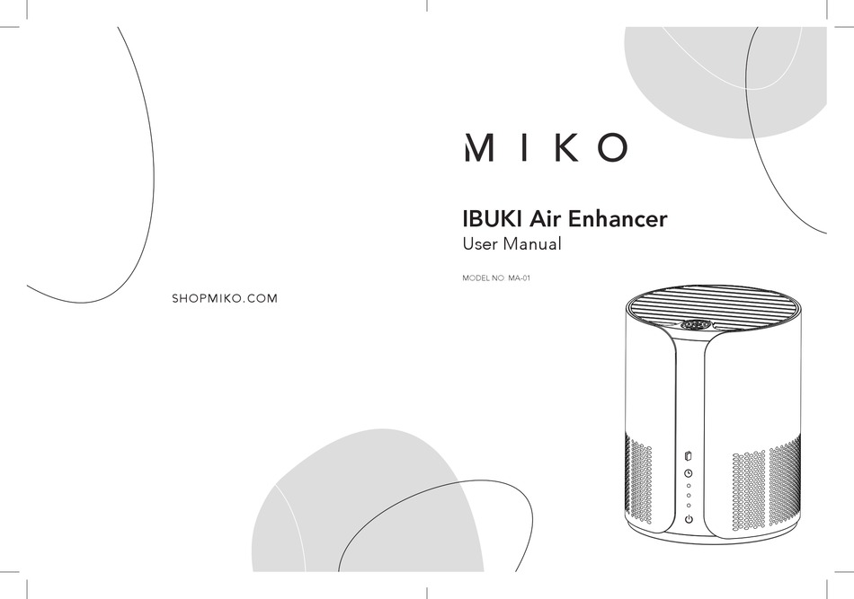 Miko air purifier manual discount