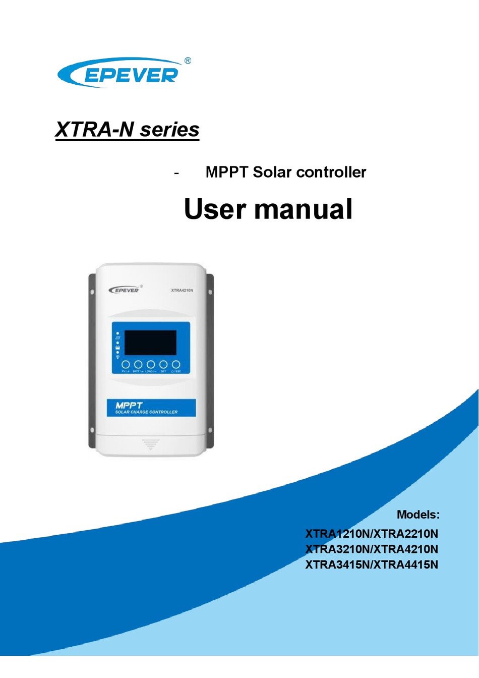 EPEVER XTRA-N SERIES USER MANUAL Pdf Download | ManualsLib