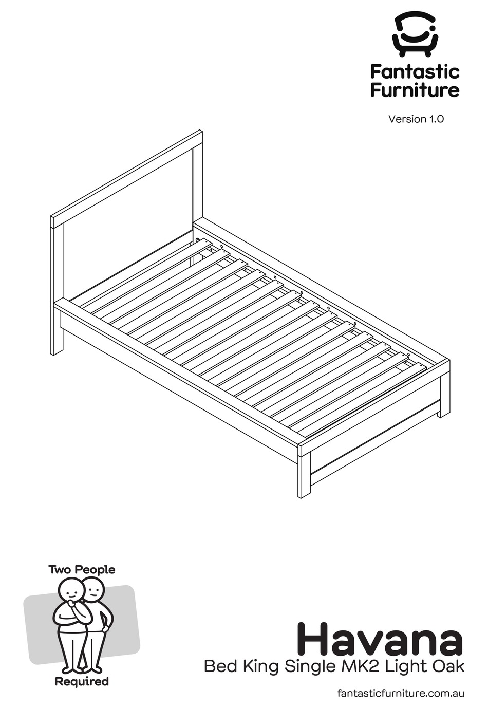 FANTASTIC FURNITURE HAVANA BED KING SINGLE MK2 MANUAL Pdf Download