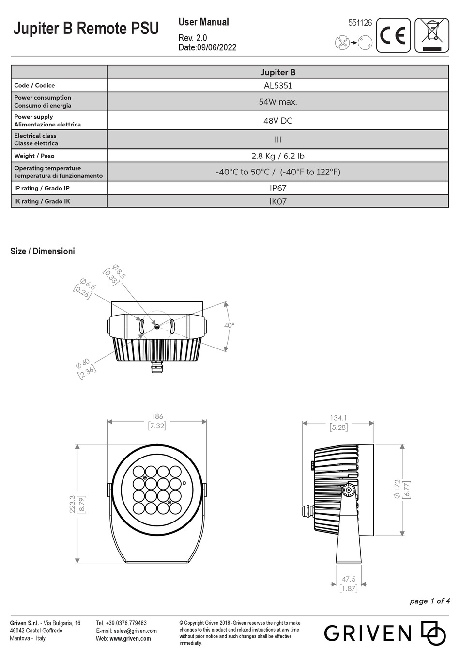 GRIVEN JUPITER B USER MANUAL Pdf Download | ManualsLib