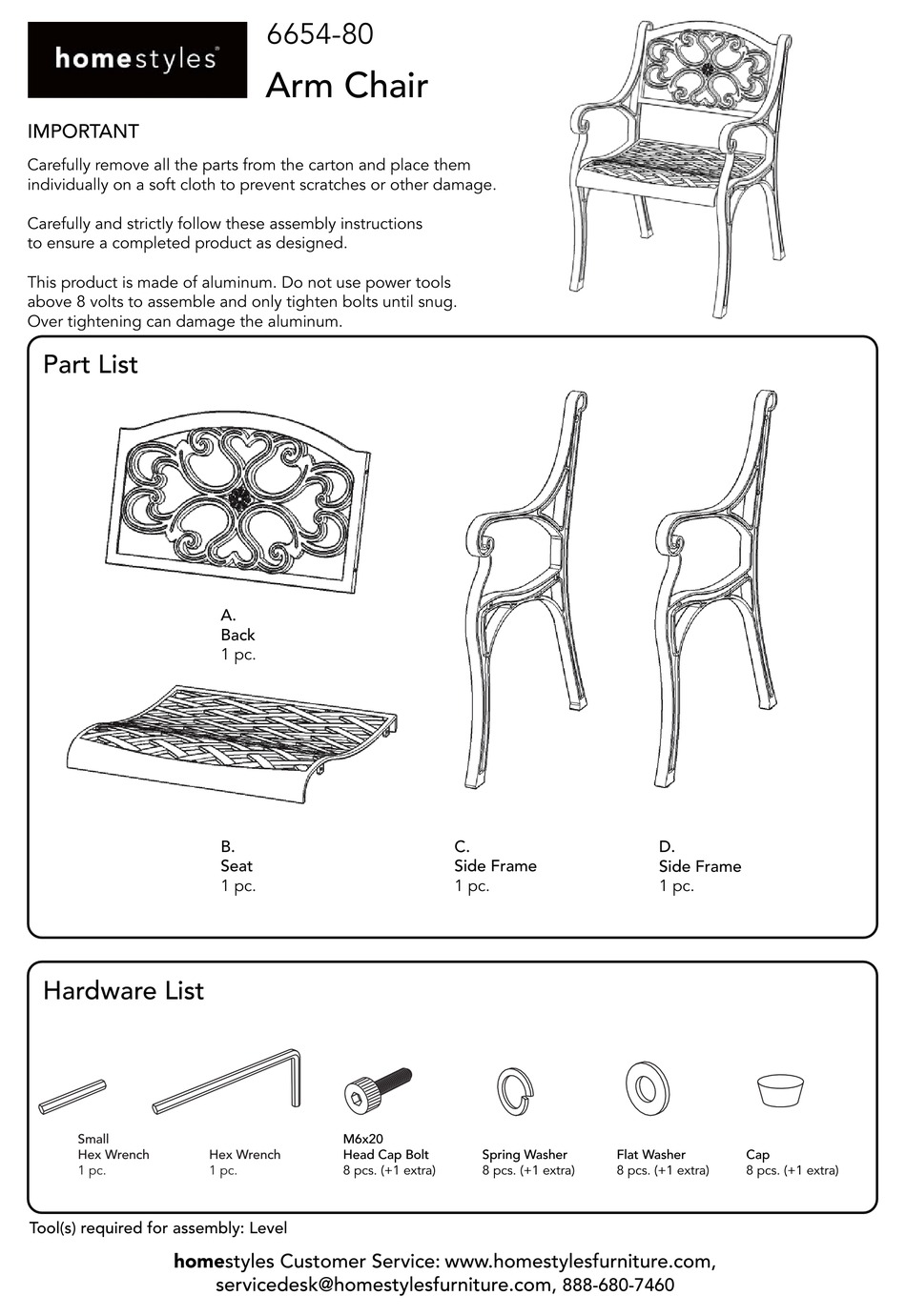 HOMESTYLES 665480 QUICK START MANUAL Pdf Download ManualsLib