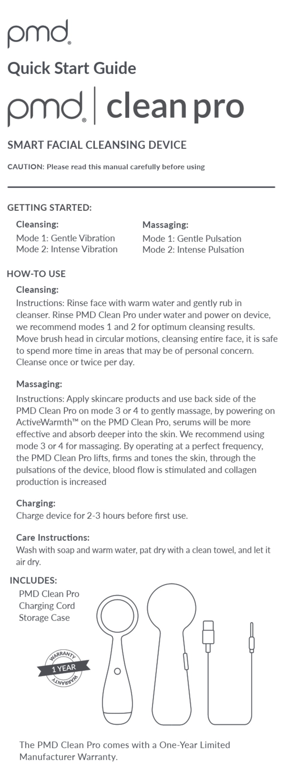 PMD CLEAN PRO QUICK START MANUAL Pdf Download ManualsLib