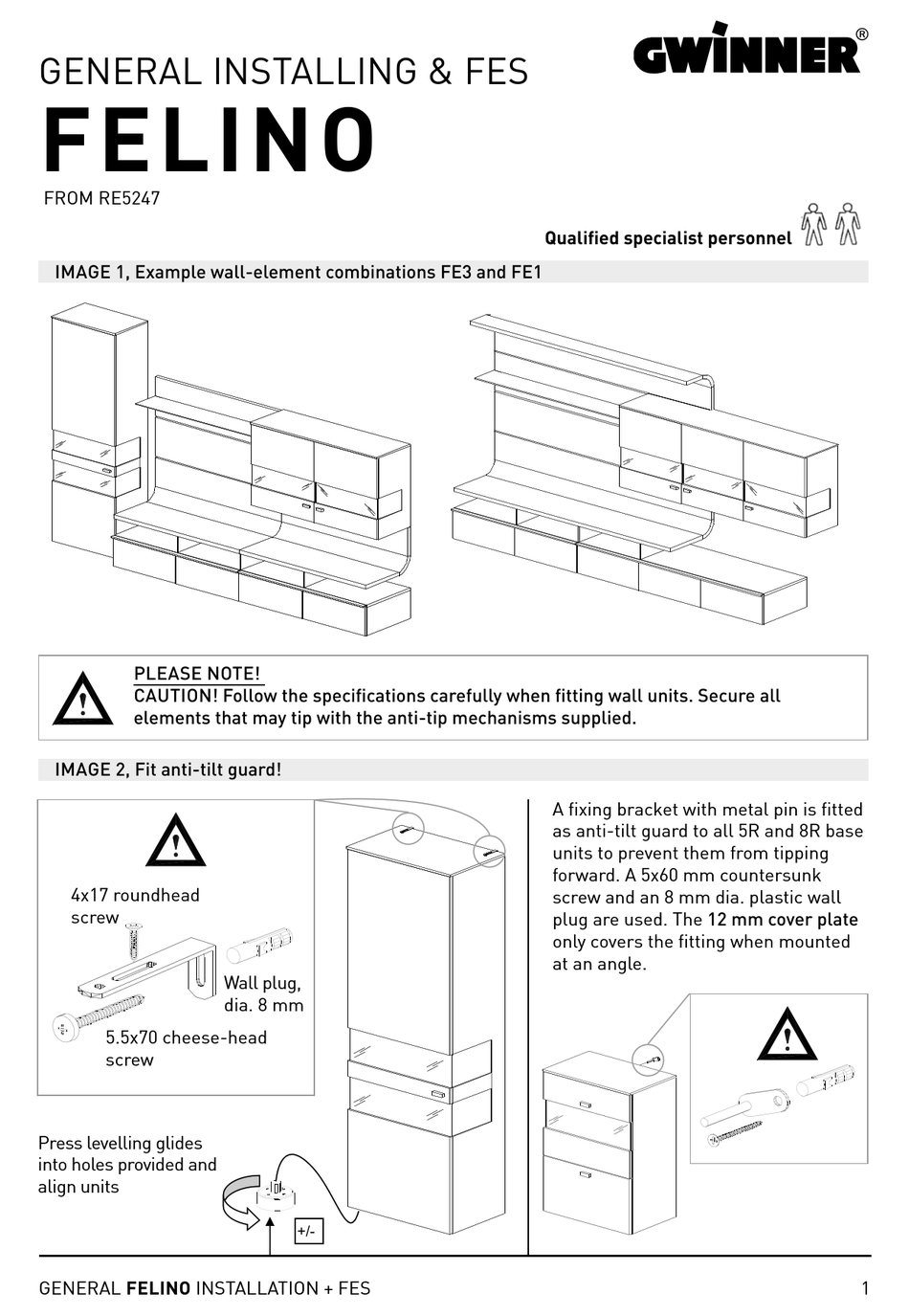 GWINNER FELINO INSTALLING Pdf Download ManualsLib