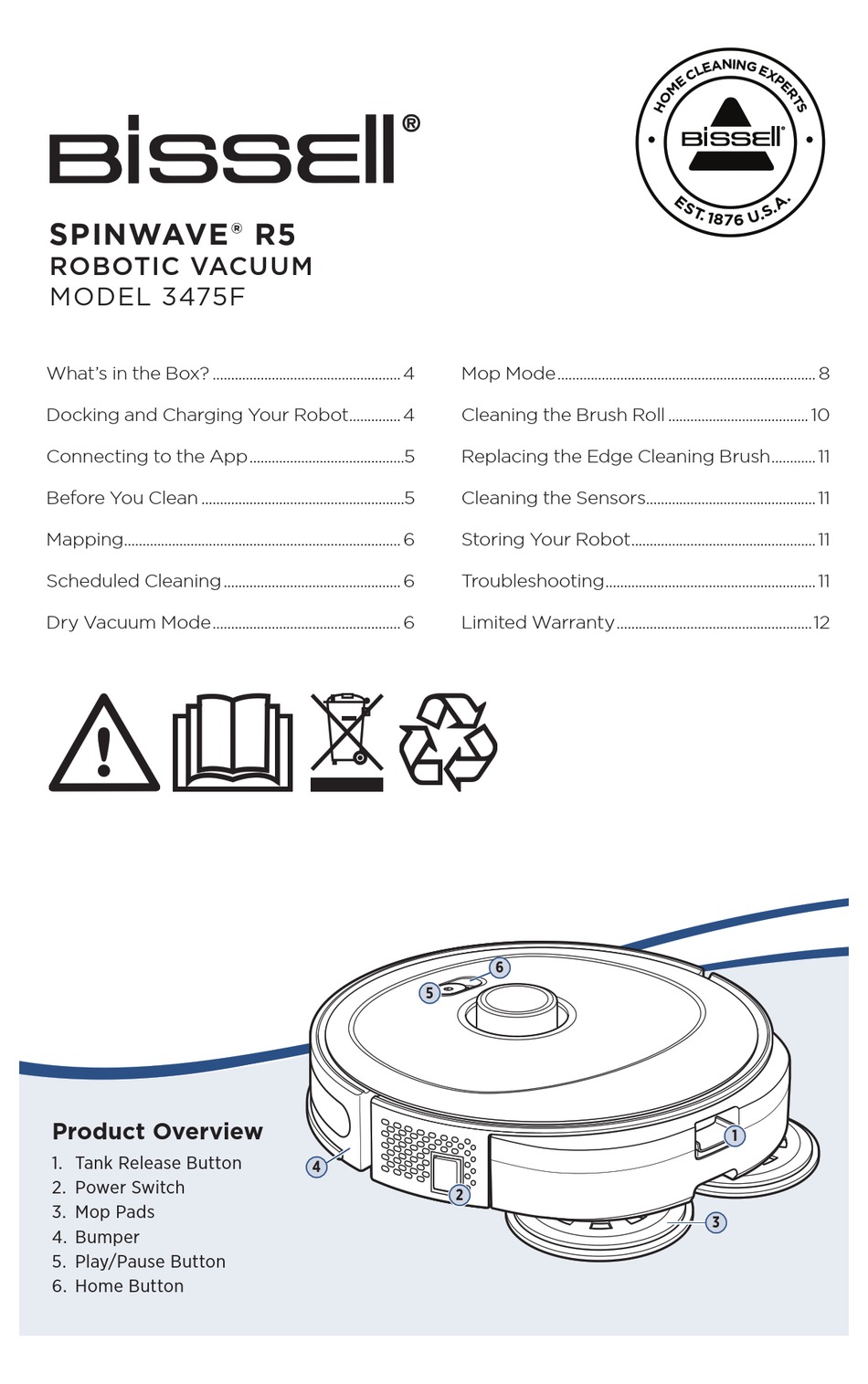 BISSELL SPINWAVE R5 MANUAL Pdf Download ManualsLib
