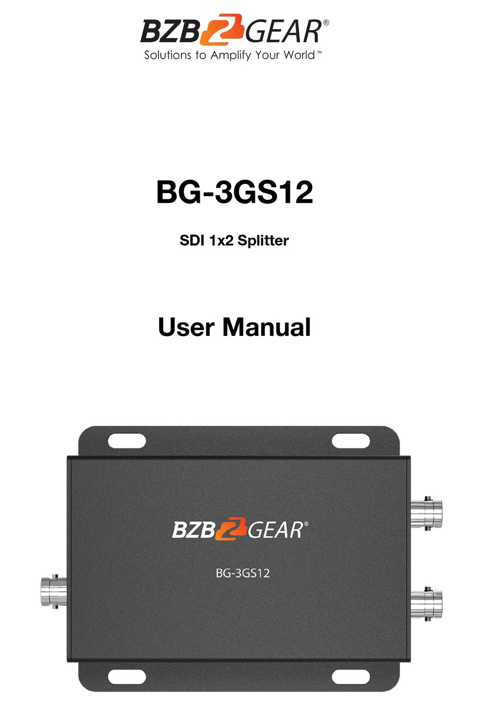 BZB GEAR BG3GS12 USER MANUAL Pdf Download ManualsLib