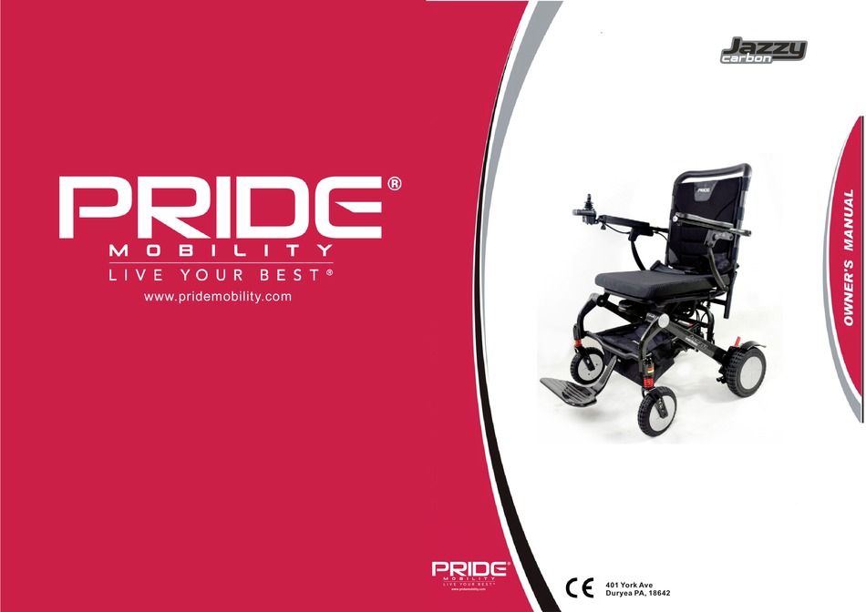 PRIDE MOBILITY JAZZY CARBON OWNER'S MANUAL Pdf Download ManualsLib