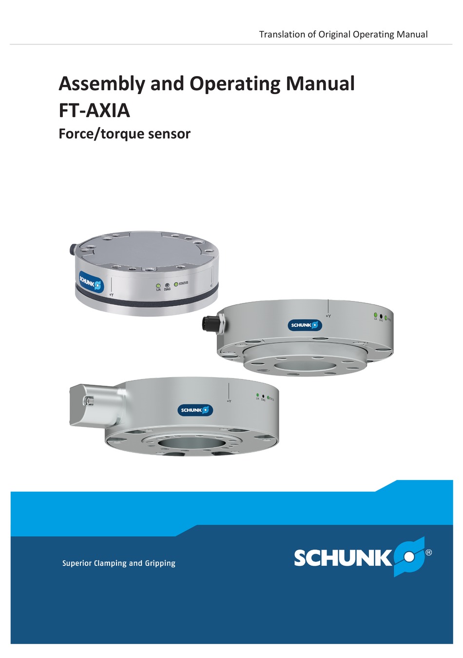 SCHUNK FTAXIA SERIES ASSEMBLY AND OPERATING MANUAL Pdf Download