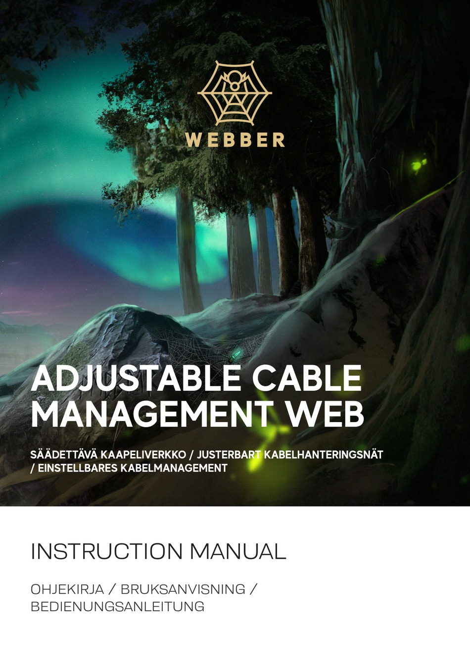 WEBBER ADJUSTABLE CABLE MANAGEMENT WEB INSTRUCTION MANUAL Pdf Download
