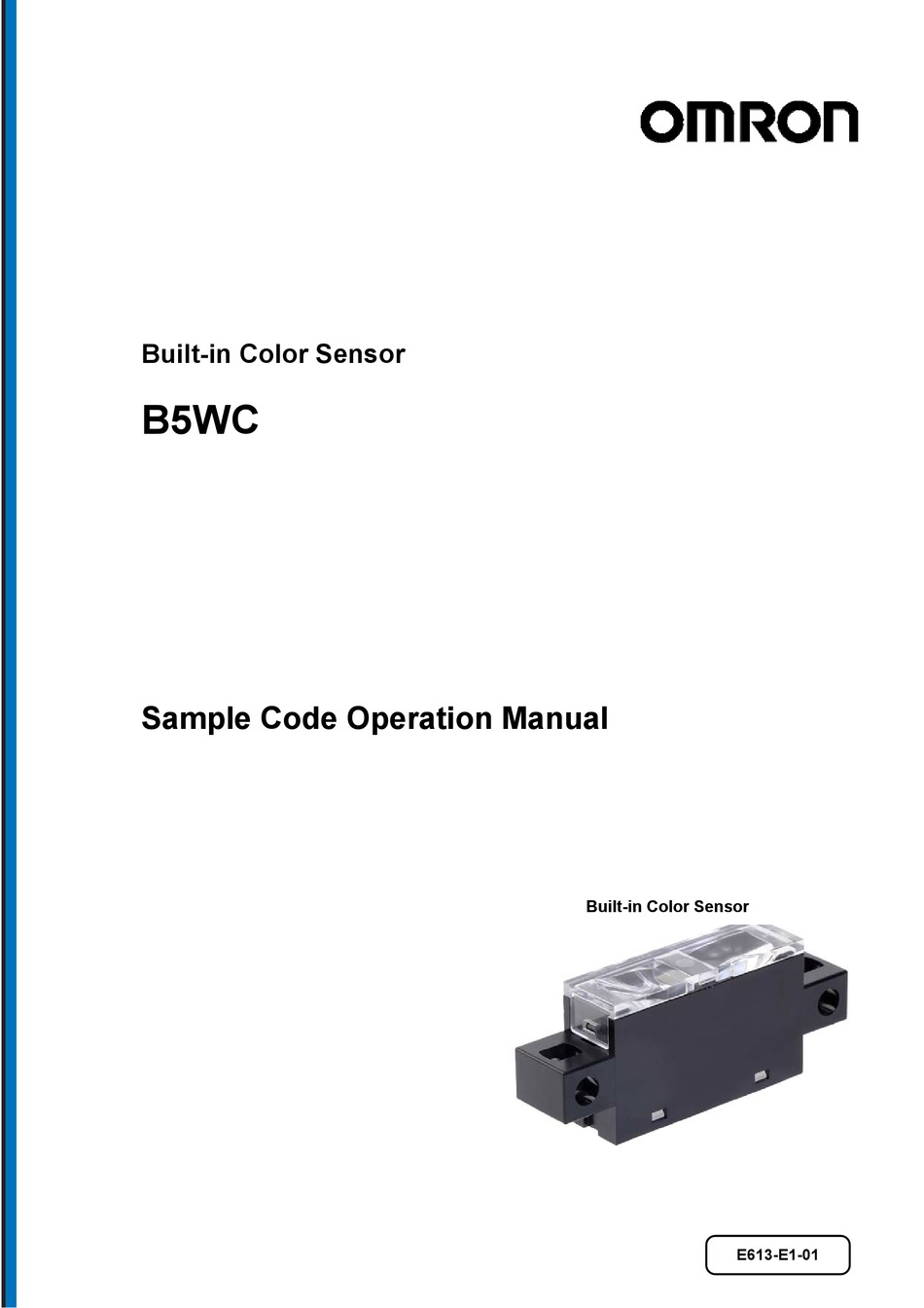 OMRON B5WC OPERATION MANUAL Pdf Download | ManualsLib