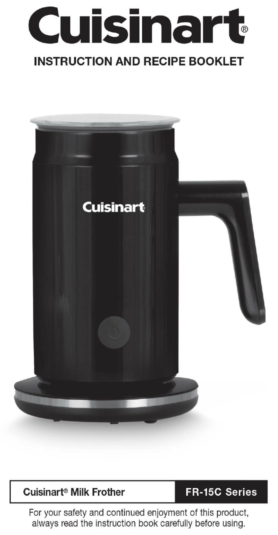 CUISINART FR-15C SERIES INSTRUCTION AND RECIPE BOOKLET Pdf Download ...