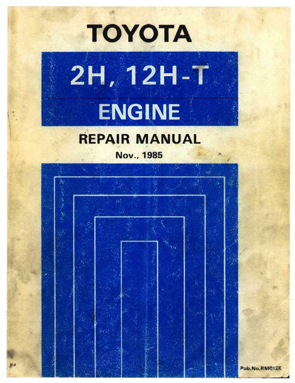 TOYOTA 2H REPAIR MANUAL Pdf Download | ManualsLib