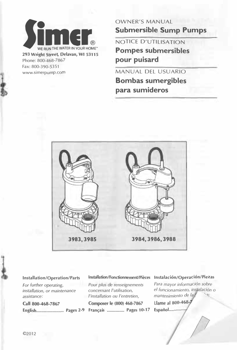 simer-3983-owner-s-manual-pdf-download-manualslib