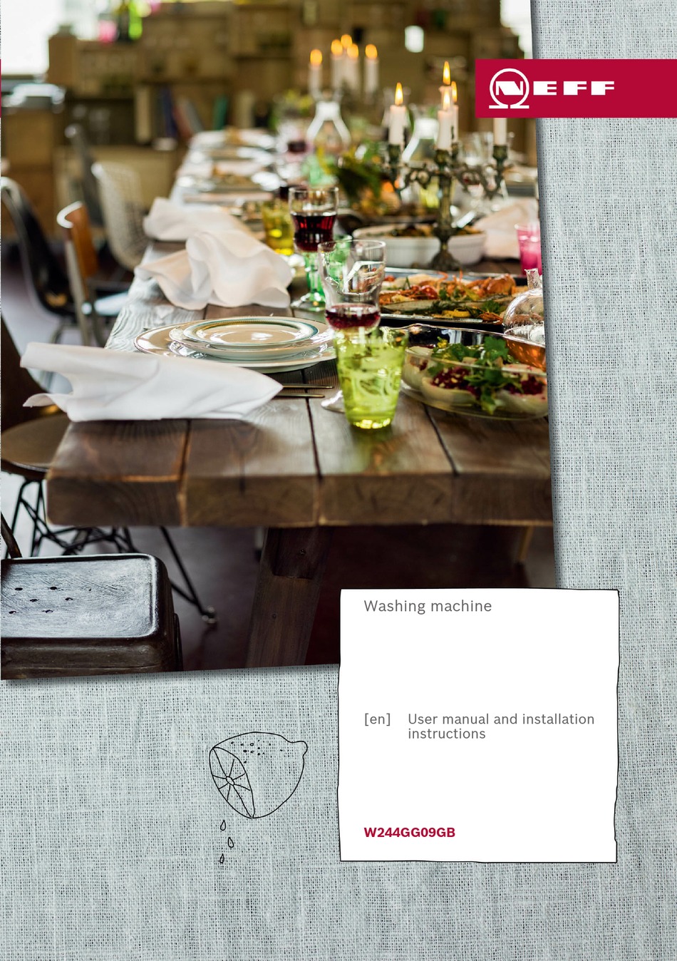 NEFF W244GG09GB USER MANUAL AND INSTALLATION INSTRUCTIONS Pdf Download