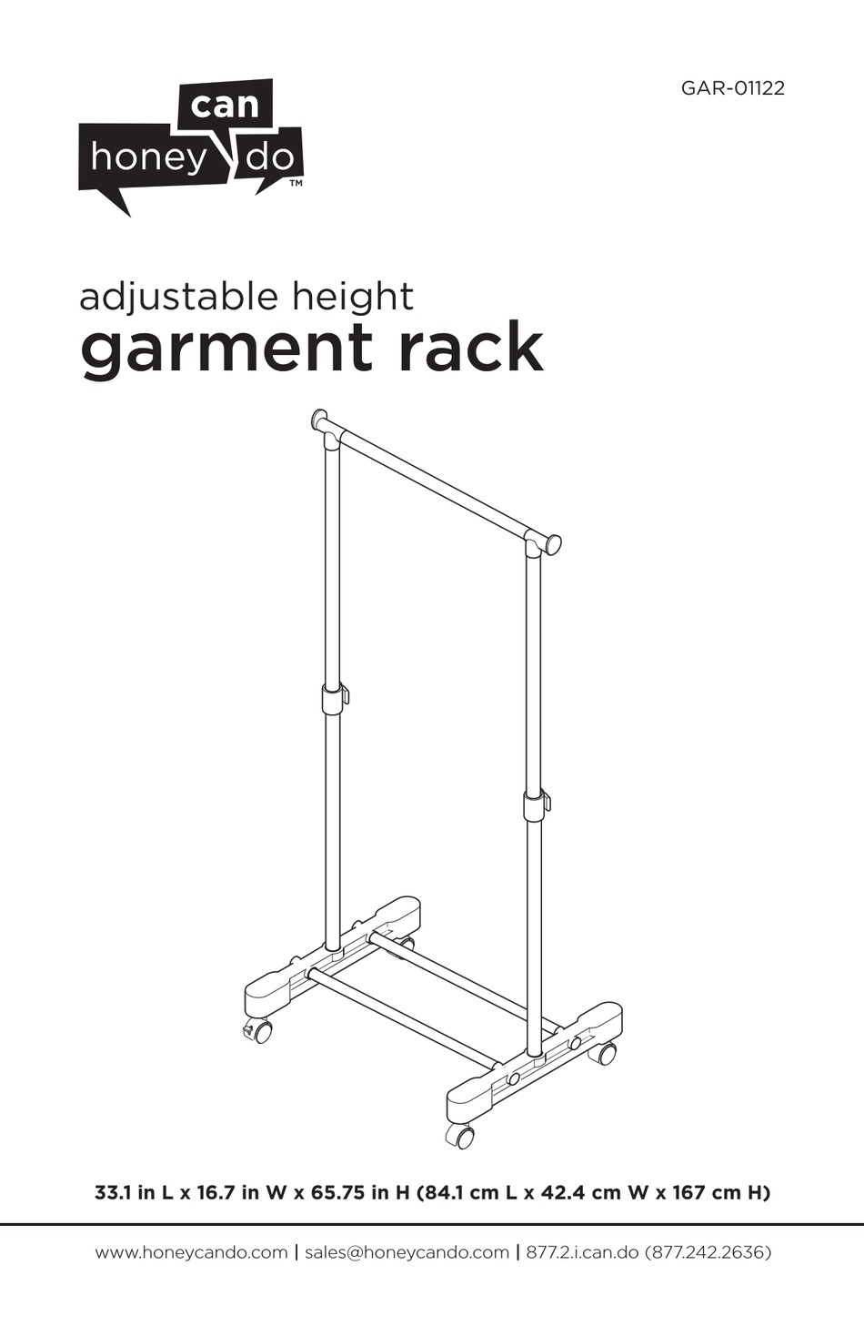 HONEY CAN DO GAR01122 ASSEMBLY Pdf Download ManualsLib