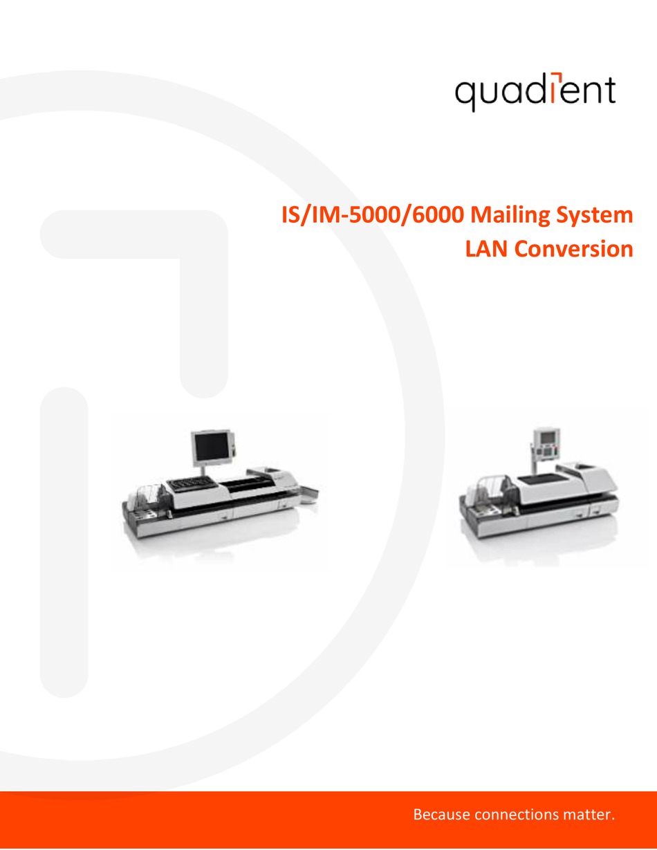 QUADIENT IM6000 MANUAL Pdf Download ManualsLib