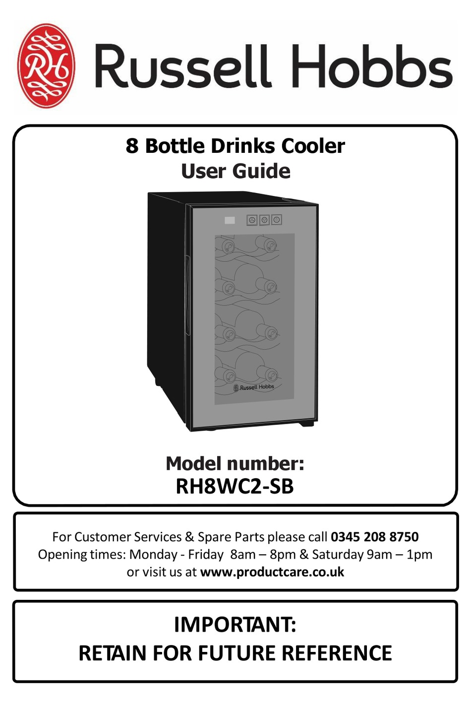 RUSSELL HOBBS RH8WC2SB USER MANUAL Pdf Download ManualsLib