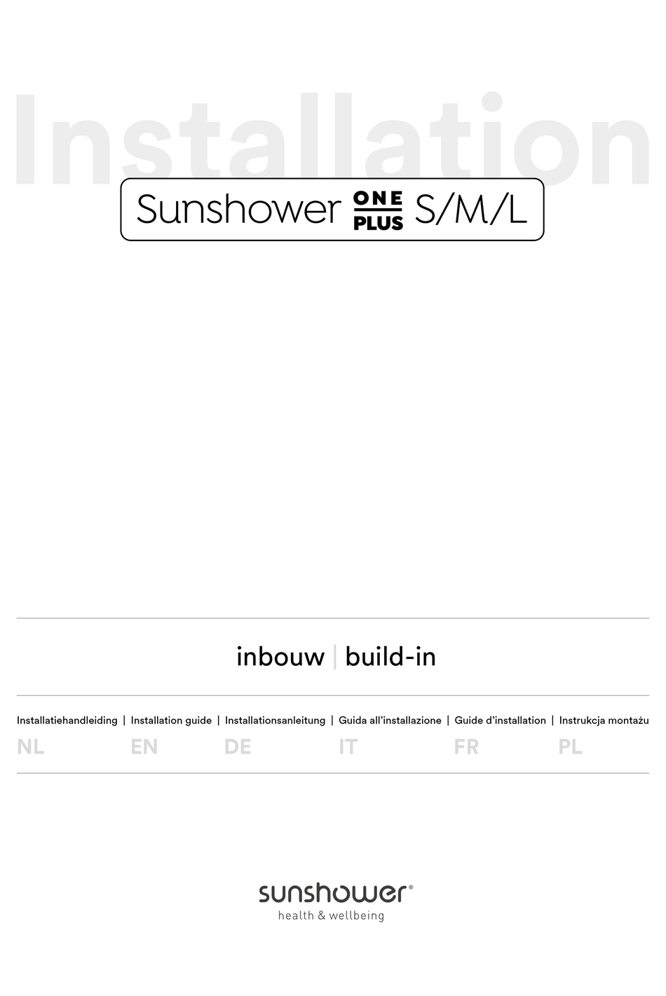 SUNSHOWER ONE PLUS S INSTALLATION MANUAL Pdf Download ManualsLib