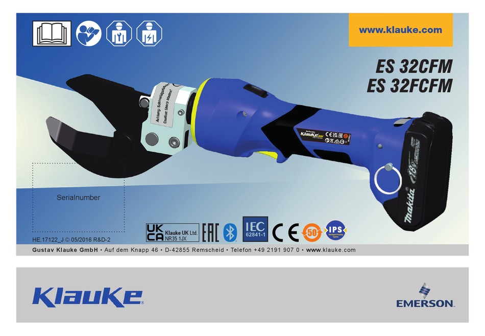 EMERSON KLAUKE ES 32CFM MANUAL Pdf Download | ManualsLib