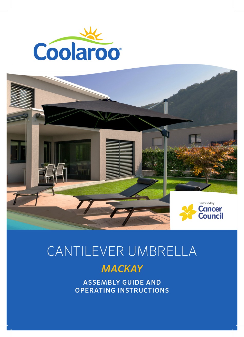 COOLAROO MACKAY ASSEMBLY MANUAL AND OPERATING INSTRUCTIONS Pdf Download