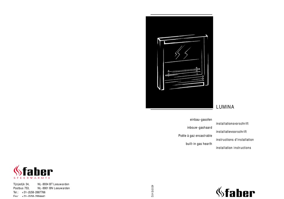 FABER LUMINA INSTALLATION INSTRUCTIONS MANUAL Pdf Download ManualsLib