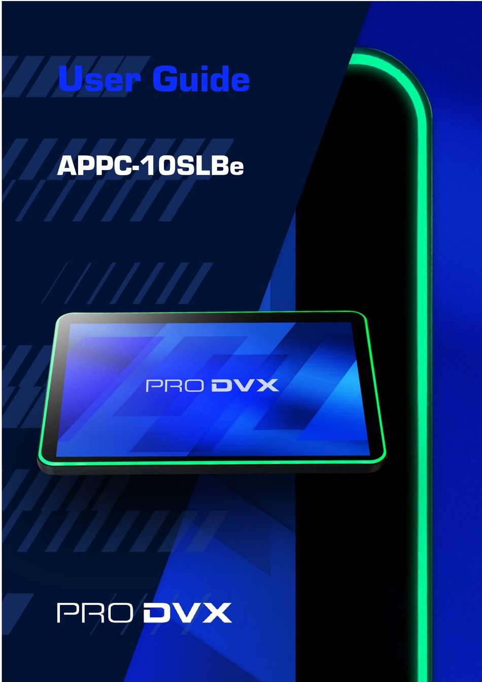 PRO DVX APPC10SLBE USER MANUAL Pdf Download ManualsLib