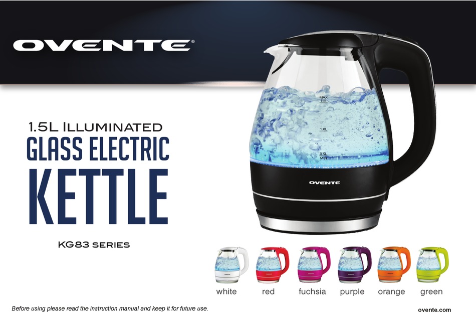 OVENTE KG83 SERIES INSTRUCTION MANUAL Pdf Download ManualsLib