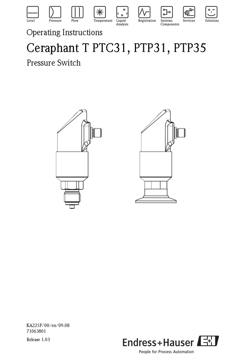 ENDRESS+HAUSER CERAPHANT T PTC31 OPERATING INSTRUCTIONS MANUAL Pdf Download ManualsLib