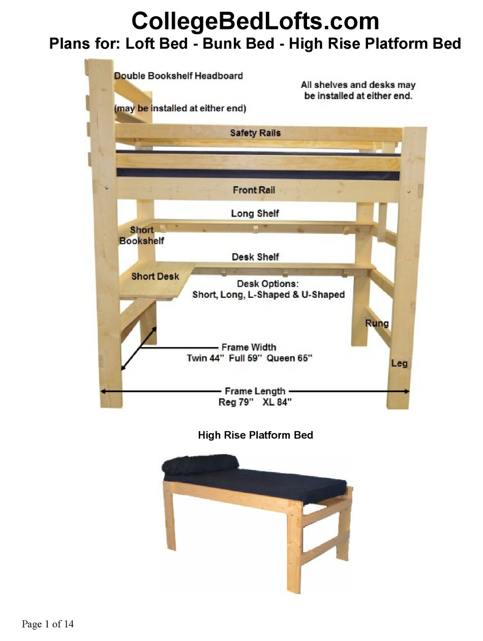 COLLEGE BED LOFTS LOFT BED MANUAL Pdf Download ManualsLib