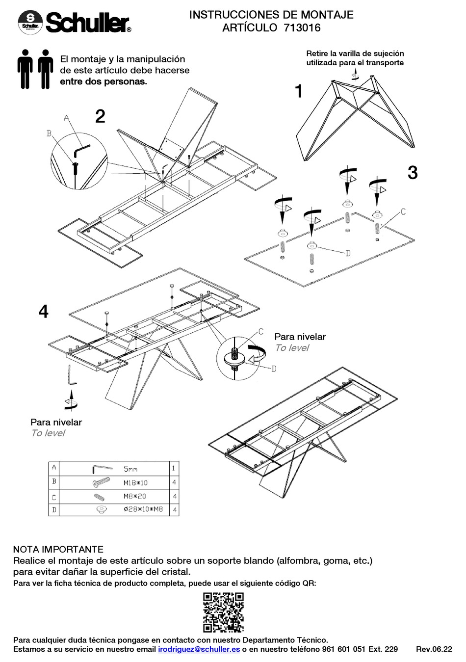 SCHULLER 713016 ASSEMBLING INSTRUCTIONS Pdf Download ManualsLib