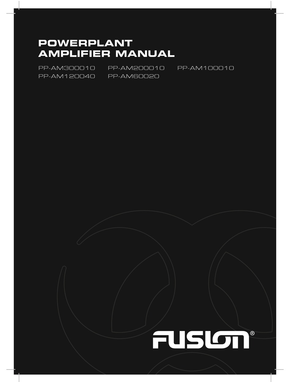 FUSION POWERPLANT PPAM120040 USER MANUAL Pdf Download ManualsLib
