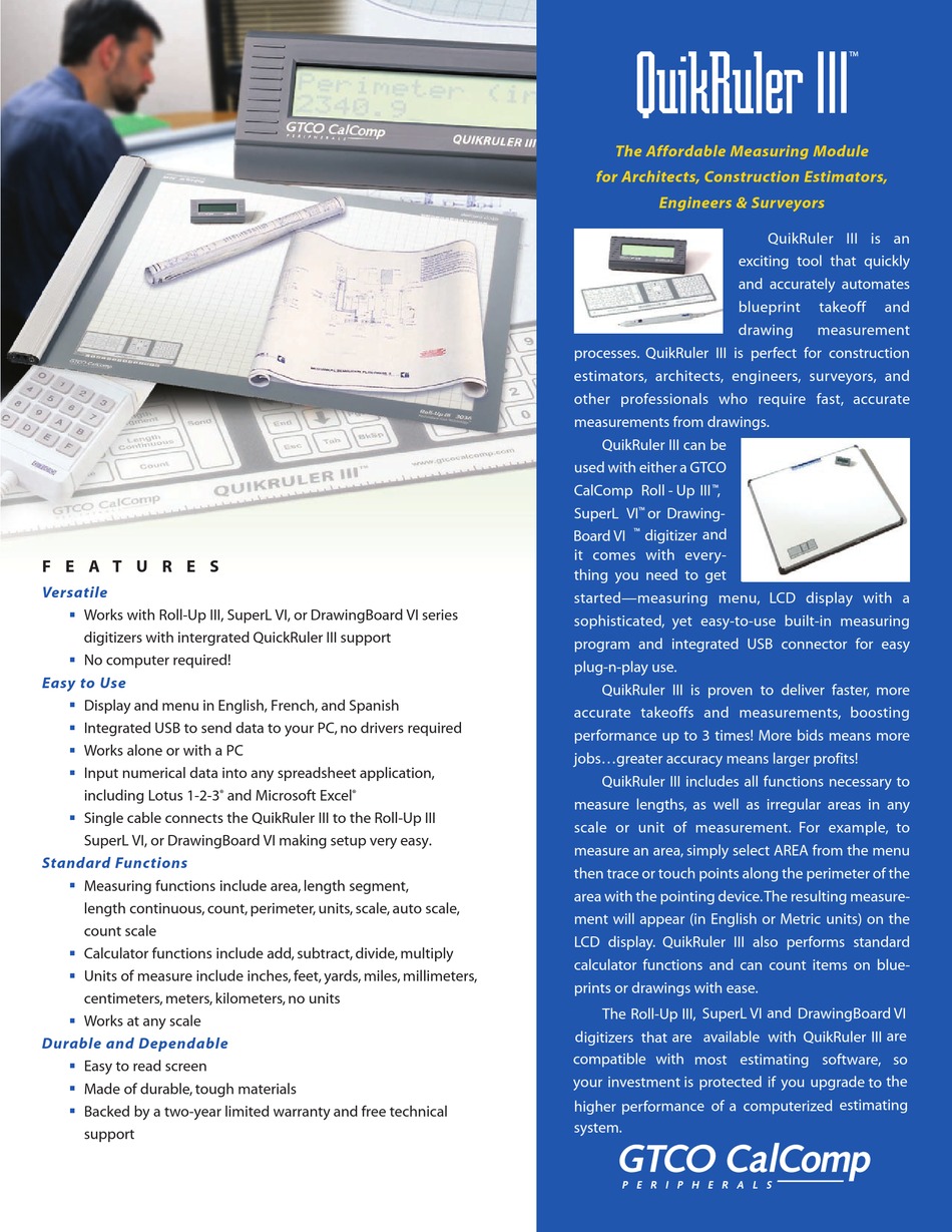 GTCO QR3 SPECIFICATIONS Pdf Download ManualsLib