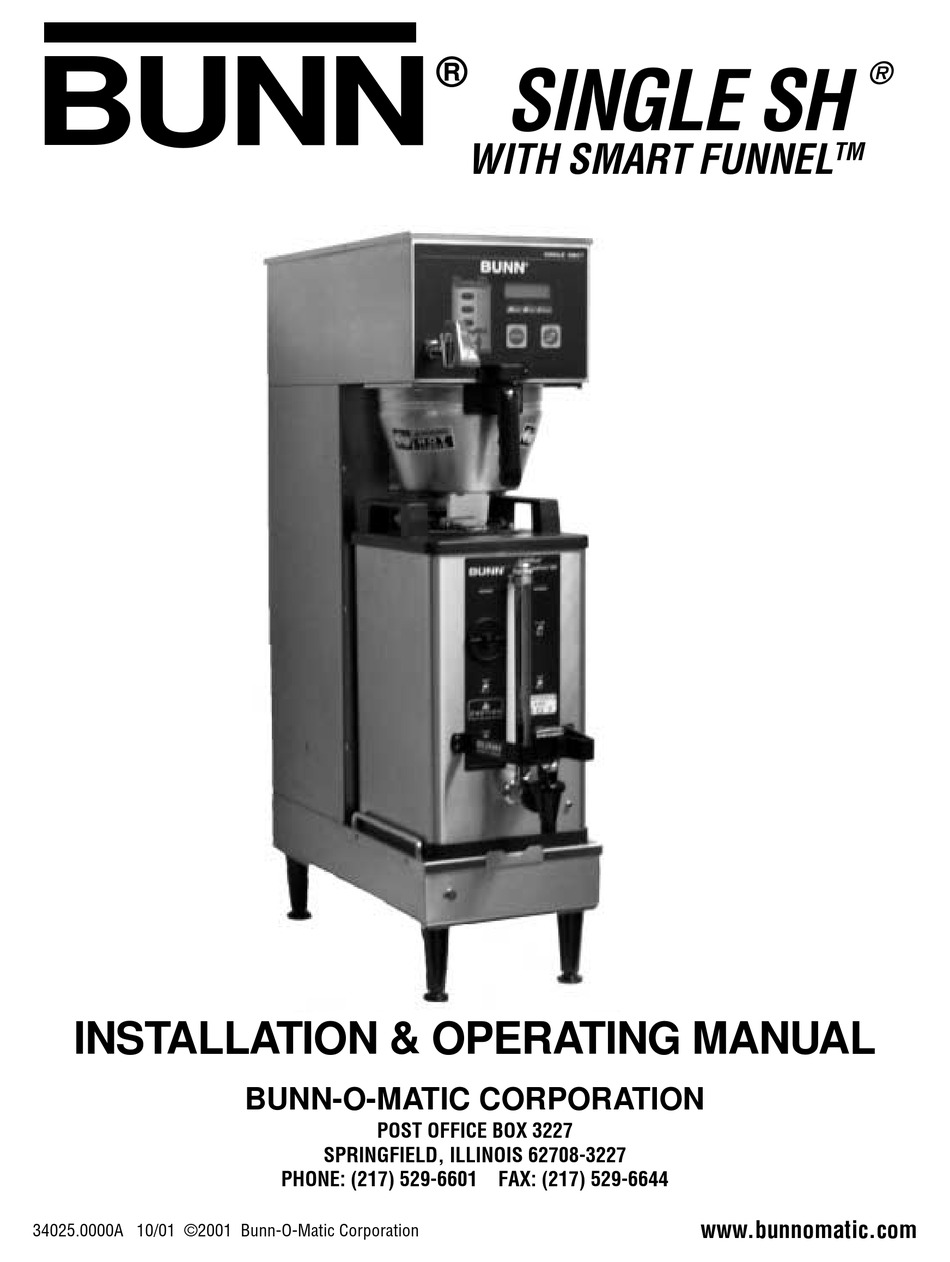 BUNN SINGLE SH COFFEE MAKER 
