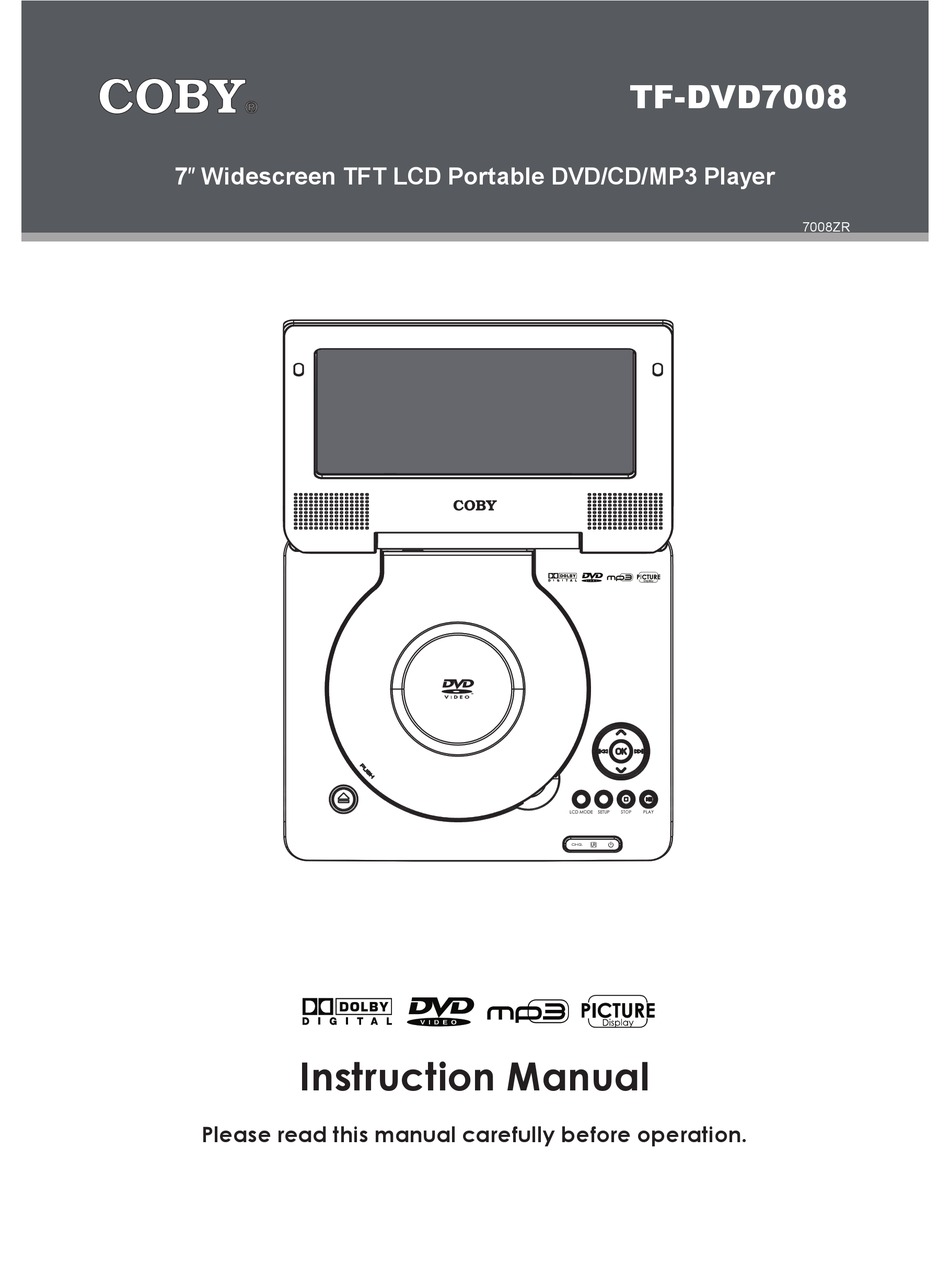 COBY TFDVD7008 MP3 PLAYER INSTRUCTION MANUAL ManualsLib