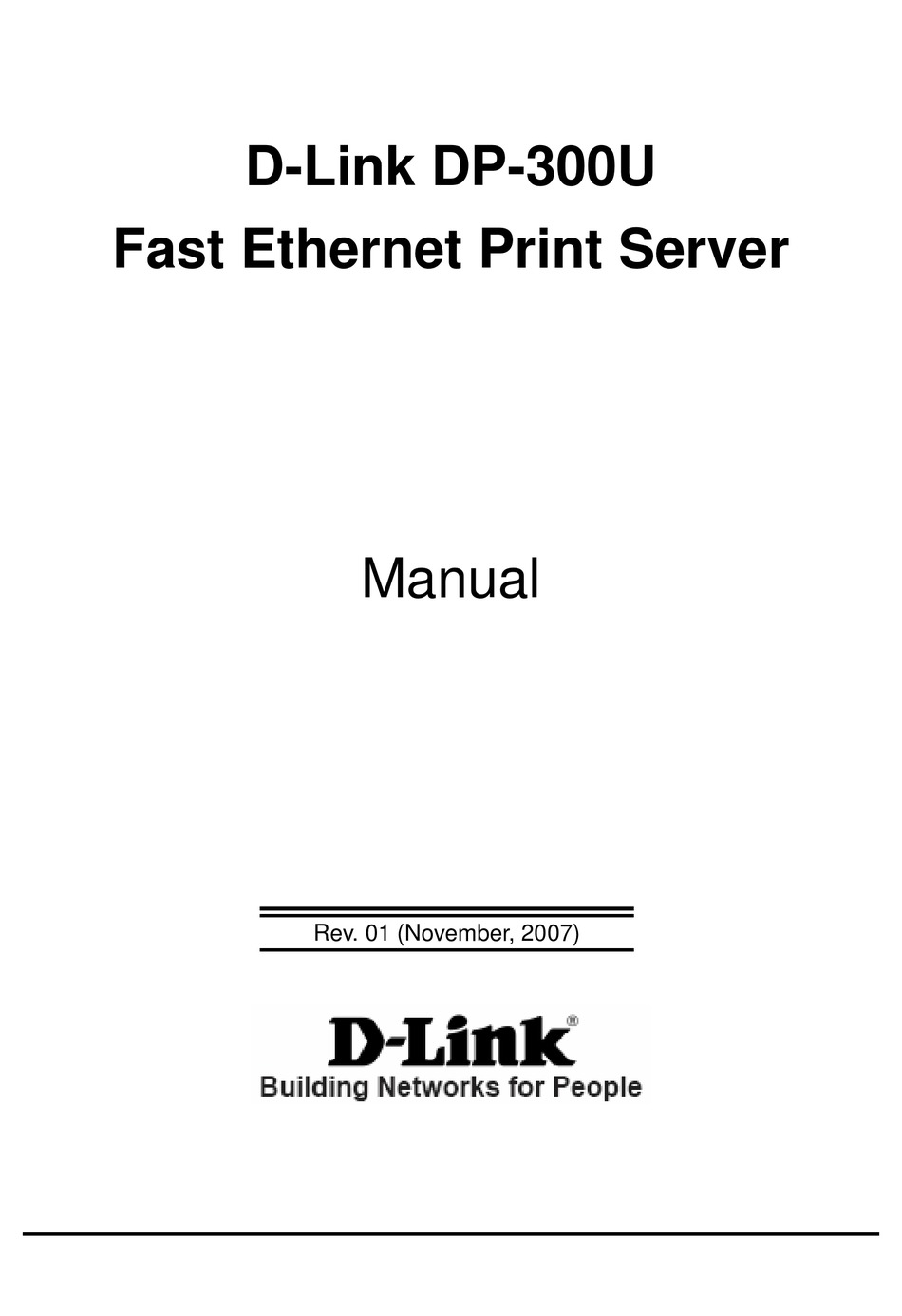 DLINK DP300U PRINT SERVER USER MANUAL ManualsLib