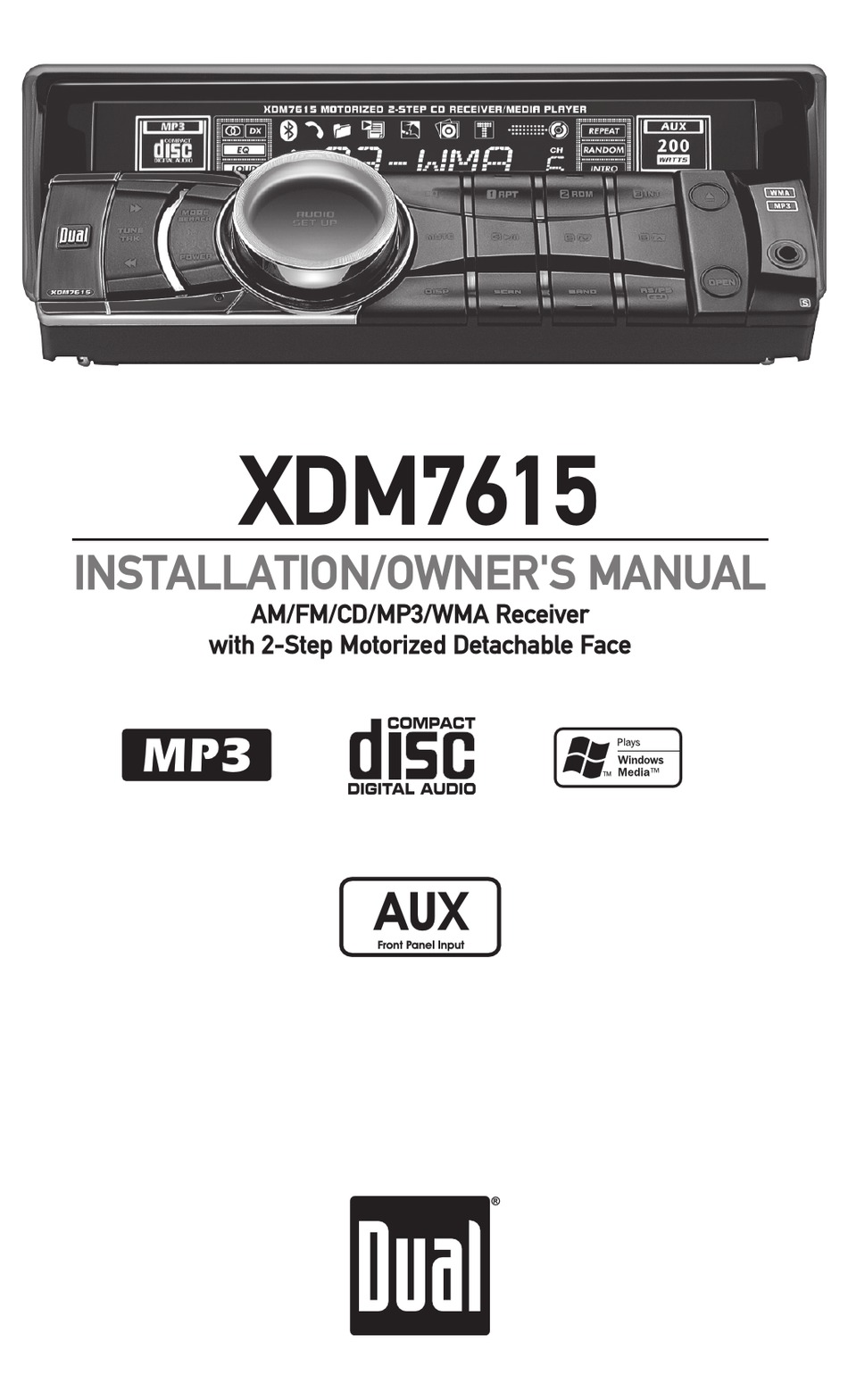 DUAL XDM7615 INSTALLATION & OWNER'S MANUAL Pdf Download | ManualsLib