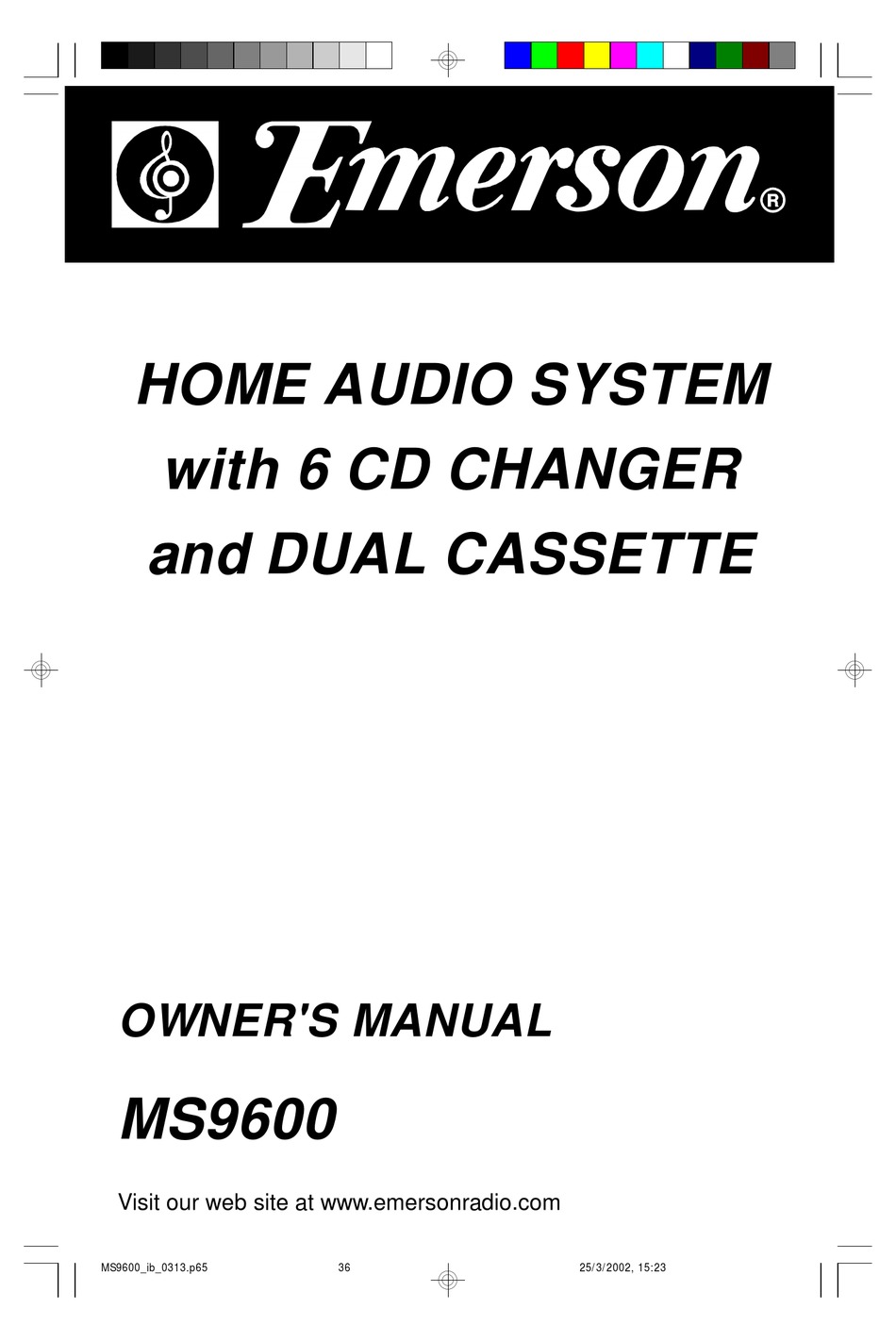 EMERSON MS9600 OWNER'S MANUAL Pdf Download | ManualsLib