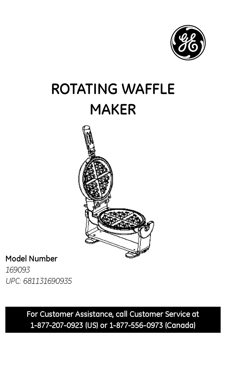 GE 169093 WAFFLE MAKER OWNER'S MANUAL ManualsLib
