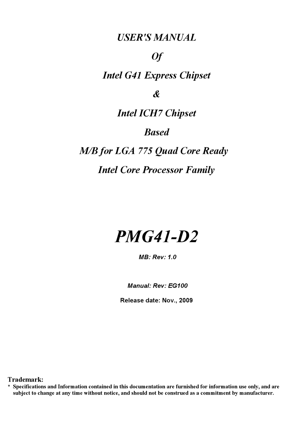 Circuit Diagram And Description Of Motherboard Intel G41 Express