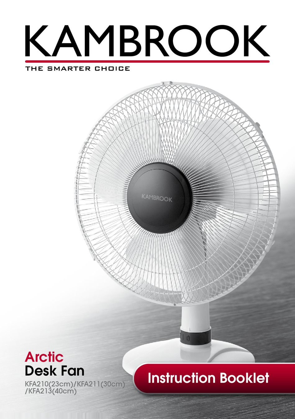 KAMBROOK ARCTIC KFA210 FAN INSTRUCTION 