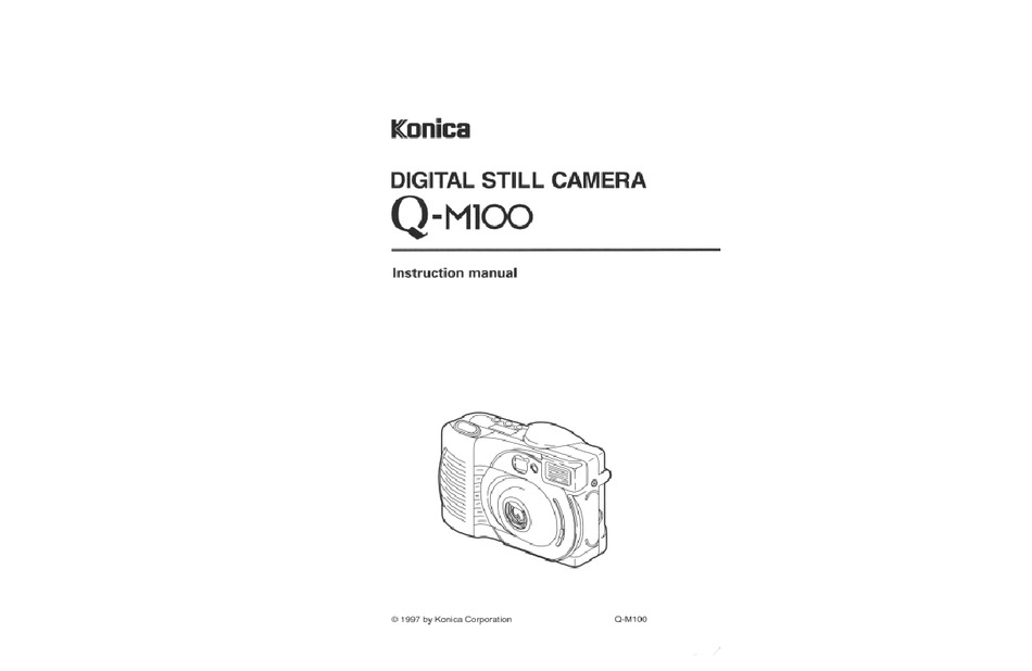 KONICA MINOLTA QM100 DIGITAL CAMERA INSTRUCTION MANUAL ManualsLib