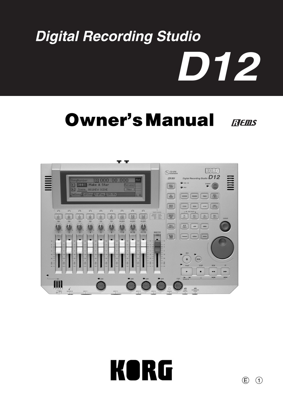 Korg D12 Owner S Manual Pdf Download Manualslib